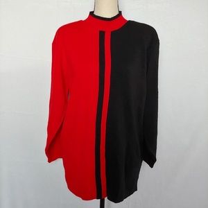 1055 Park Color Blocked Acrylic Sweater